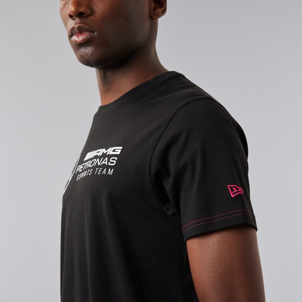 Mercedes E-Sports Chest Logo Tee - Black