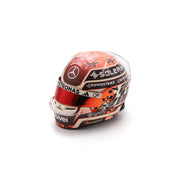 Spark Mercedes AMG Petronas F1 Team Kimi Antonelli 2025 Maimi GP Mini Helmet Adults - Multicolour - 1:5 Scale
