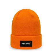 McLaren Essential Cuff Knit Beanie - Adults - Papaya/Black
