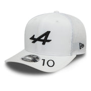 Alpine F1 Pierre Gasly 9Fifty Cap Pre Curve Cap Adults - White