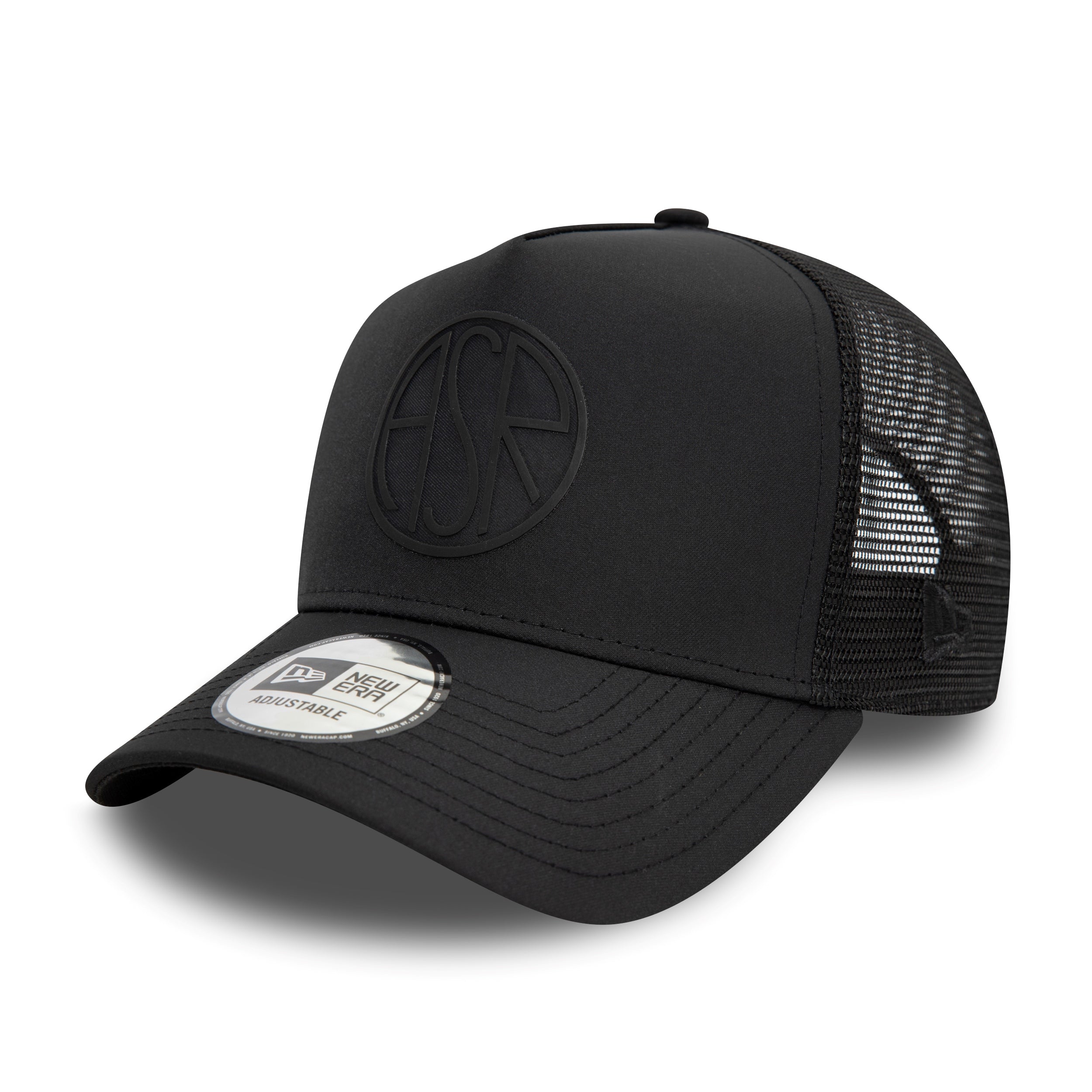 AS Roma ASR Featherweight Poly Trucker Cap Adults - Black
