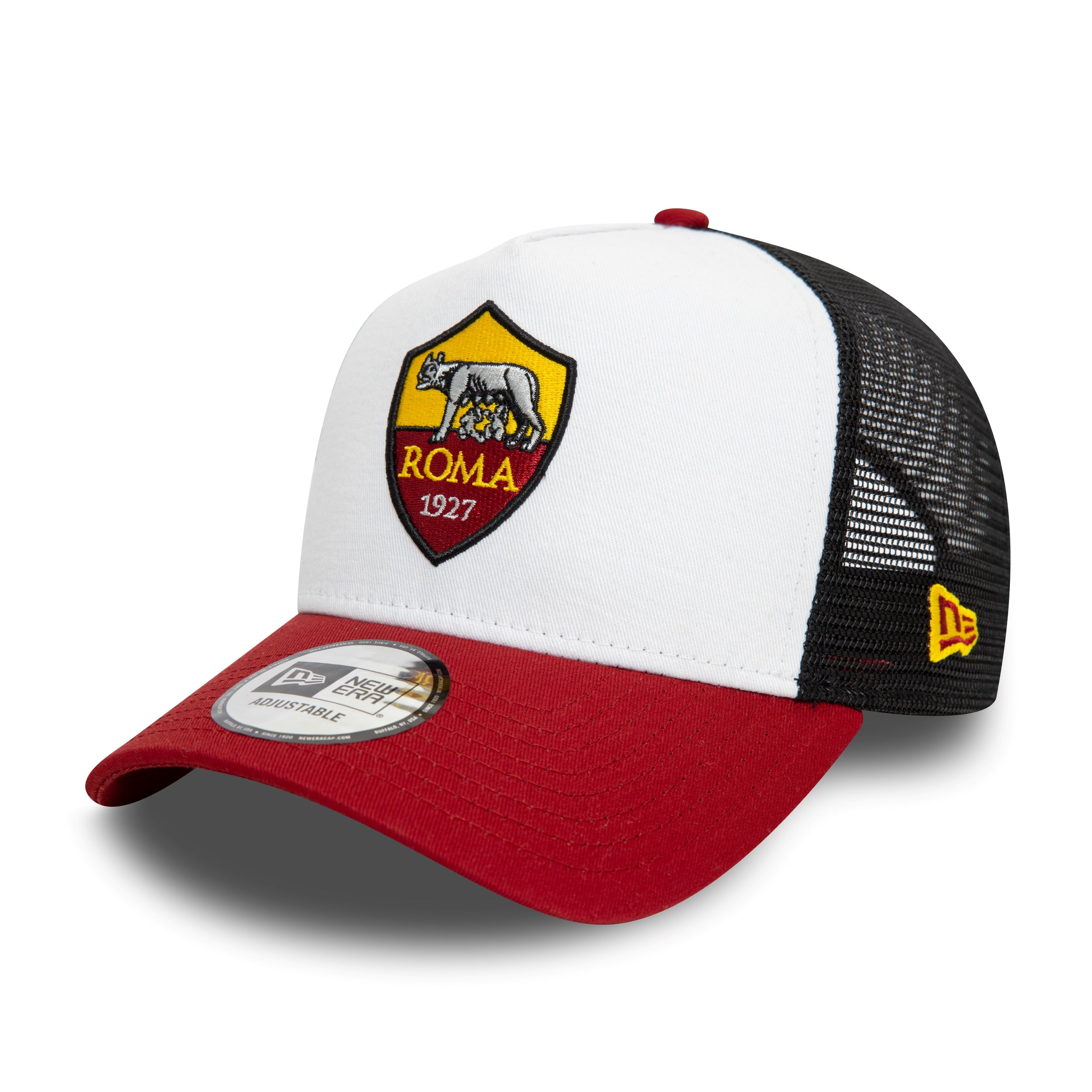 AS Roma Core Trucker Cap Adults - White/Red