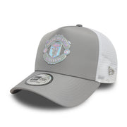 Manchester United Iridescent Trucker Cap Adults - Grey