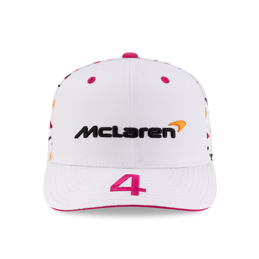 McLaren Racing F1 Team 2025 Lando Norris Miami 9Seventy Cap Stretch Snap Adults - White