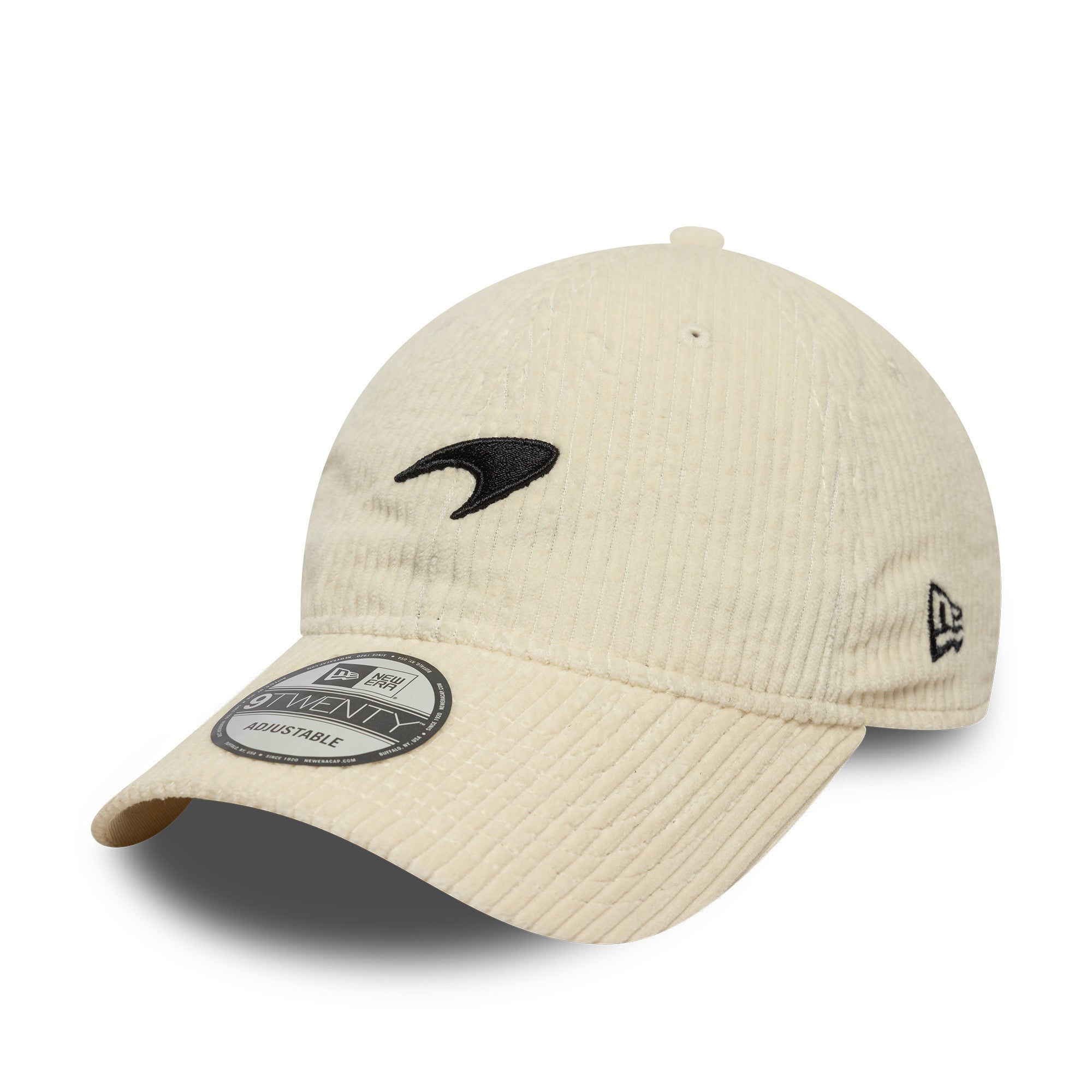 McLaren Racing F1 Cord 9Twenty Cap Adults - Chrome White