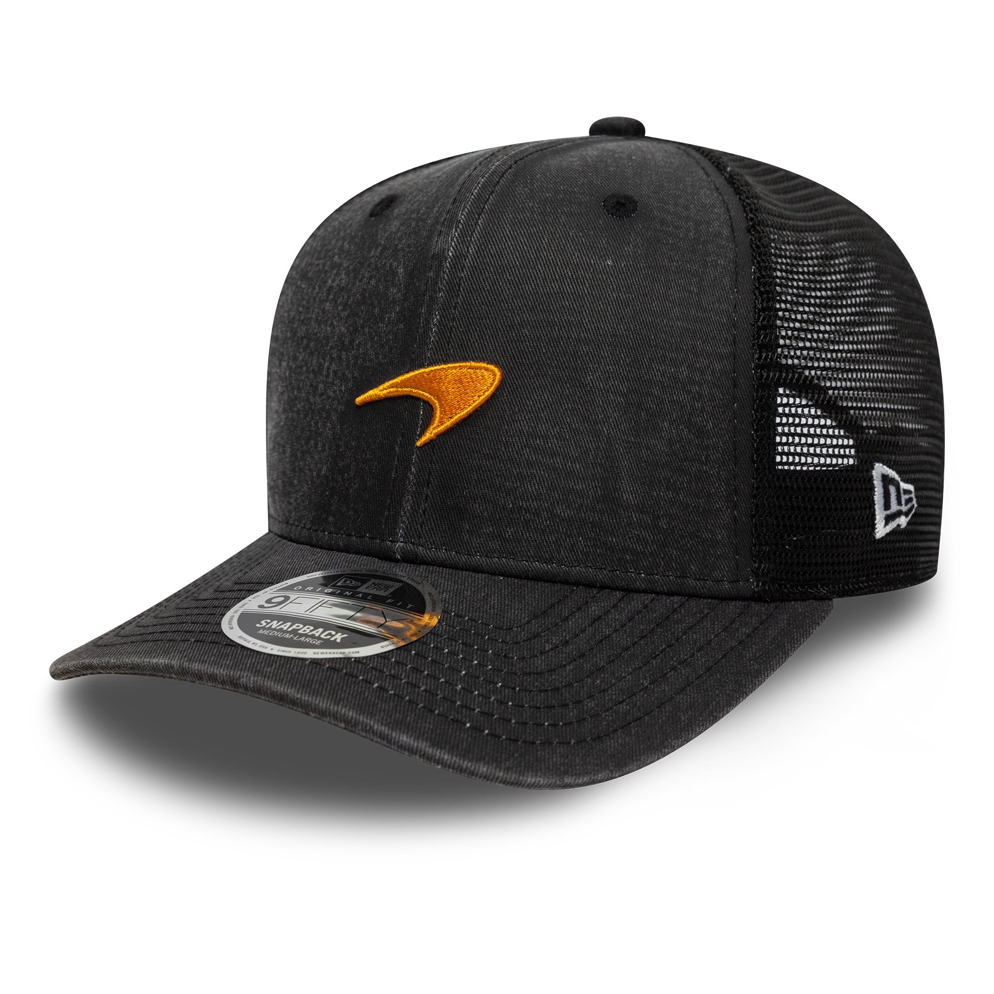 McLaren Racing F1 Washed 9Fifty Cap Pre Curve Adults - Black