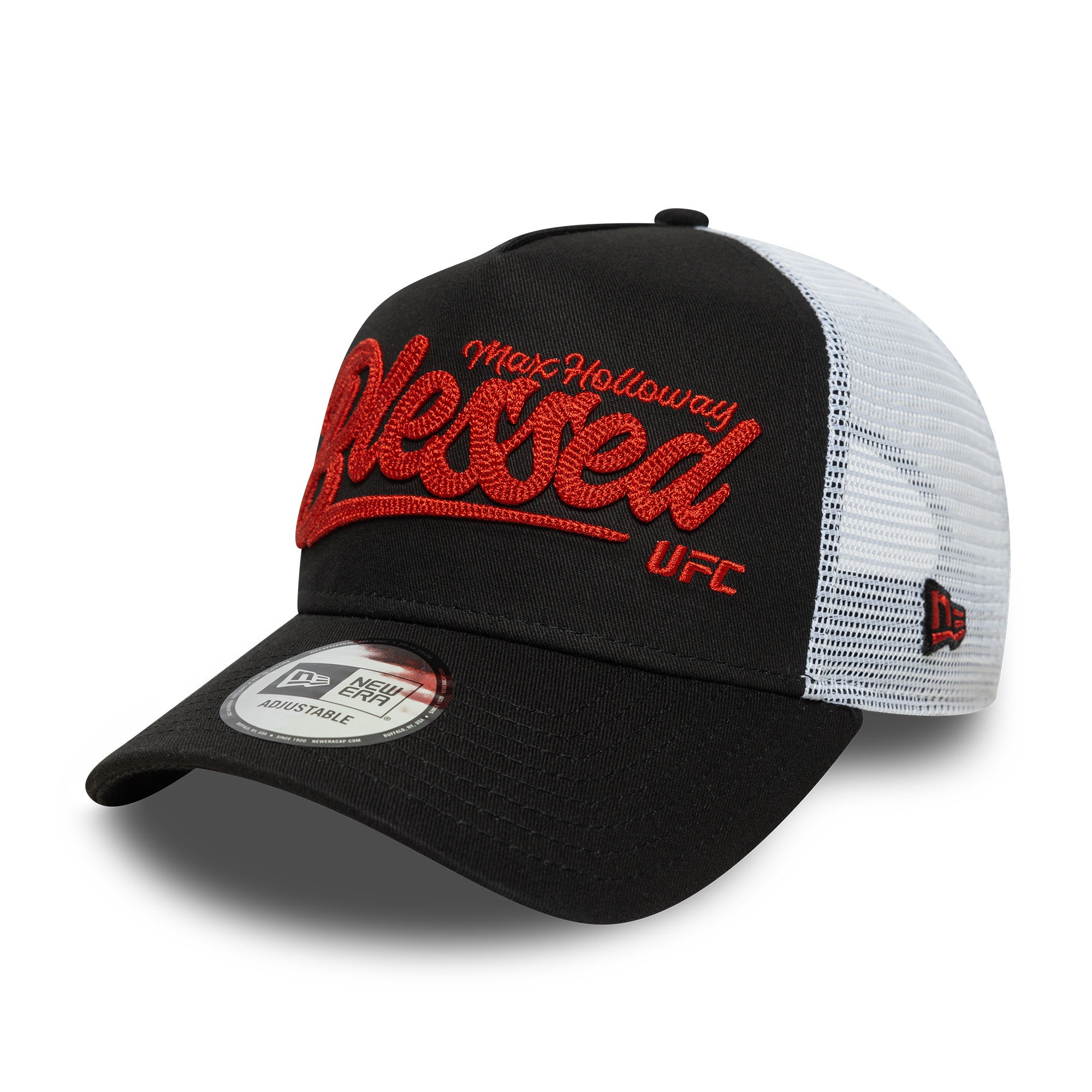 UFC Max Holloway Trucker Cap Adults - Black/Scarlet