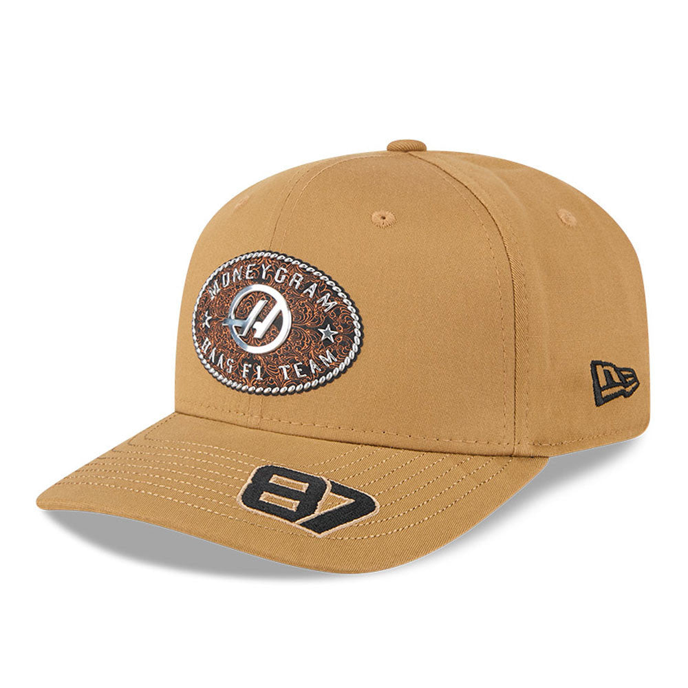 Haas F1 Austin Oliver Bearman 9Seventy Cap Stretch Snap Adults - Beige