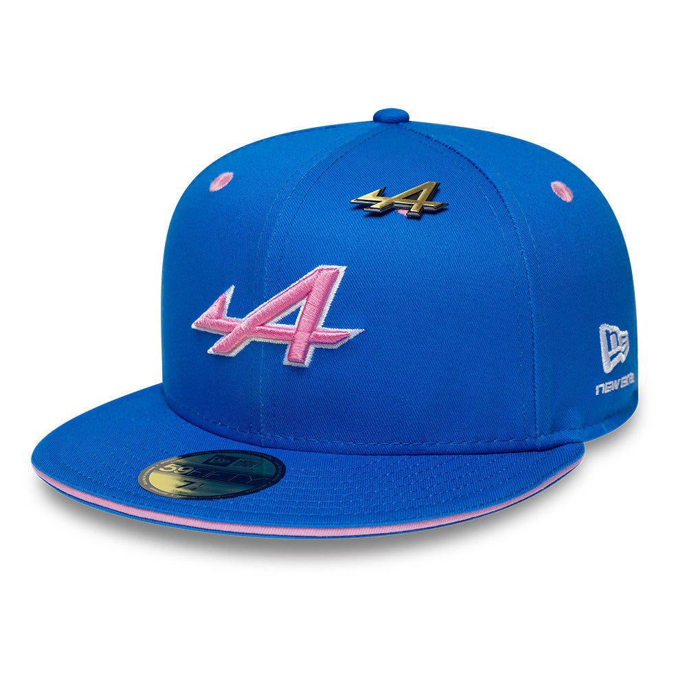 Alpine F1 Summer League 59Fifty Cap Adults - Bright Blue/Pale Pink