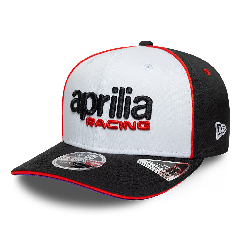 Aprilia Team 2026 9Seventy Cap Stretch Snap Adults - White