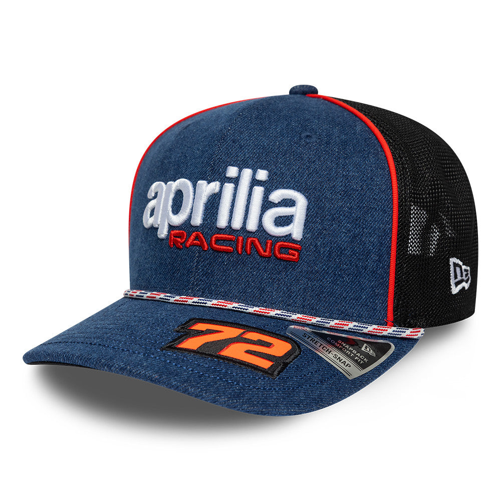 Aprilia Team 2026 Austin Marco Bezzecchi 9Seventy Cap Stretch Snap Adults - Open Blue