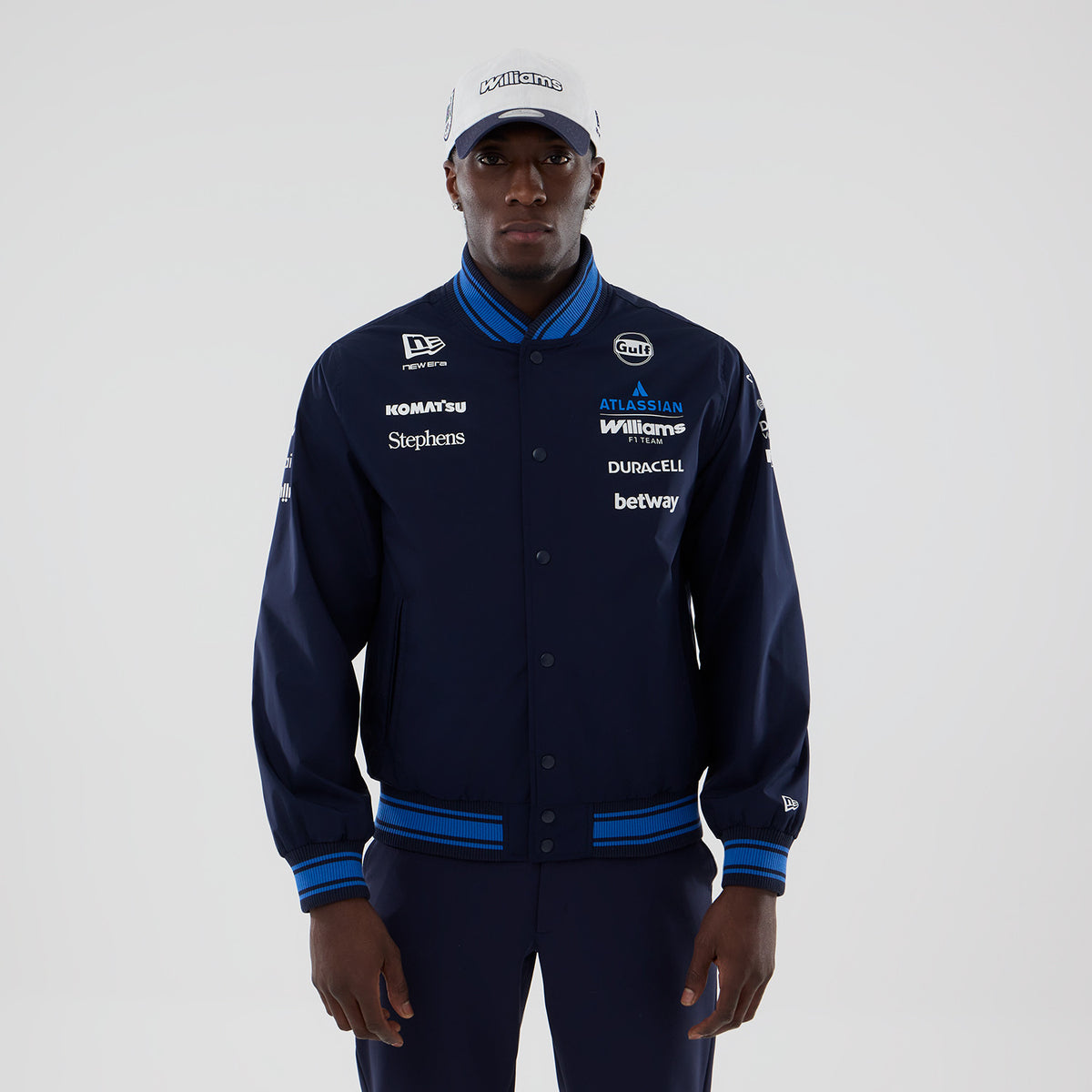 Williams Racing Team Jacket Williams F1 Team 2026 Varsity Jacket Mens - Night Shift Navy | TheRaceWorks