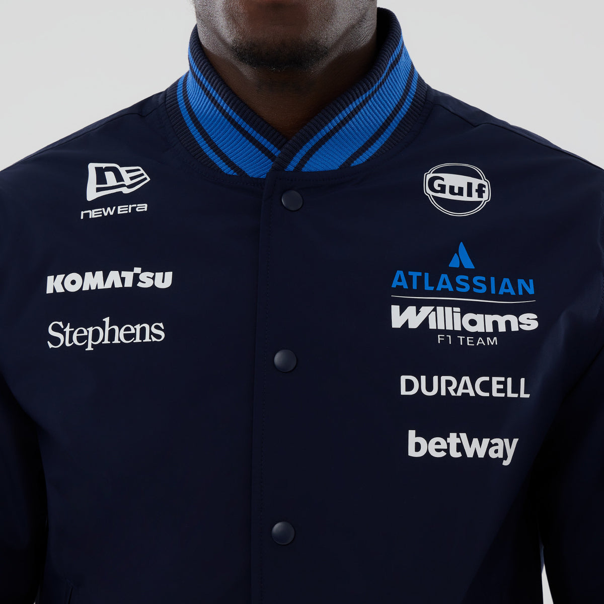 Williams Racing Team Jacket Williams F1 Team 2026 Varsity Jacket Mens - Night Shift Navy | TheRaceWorks