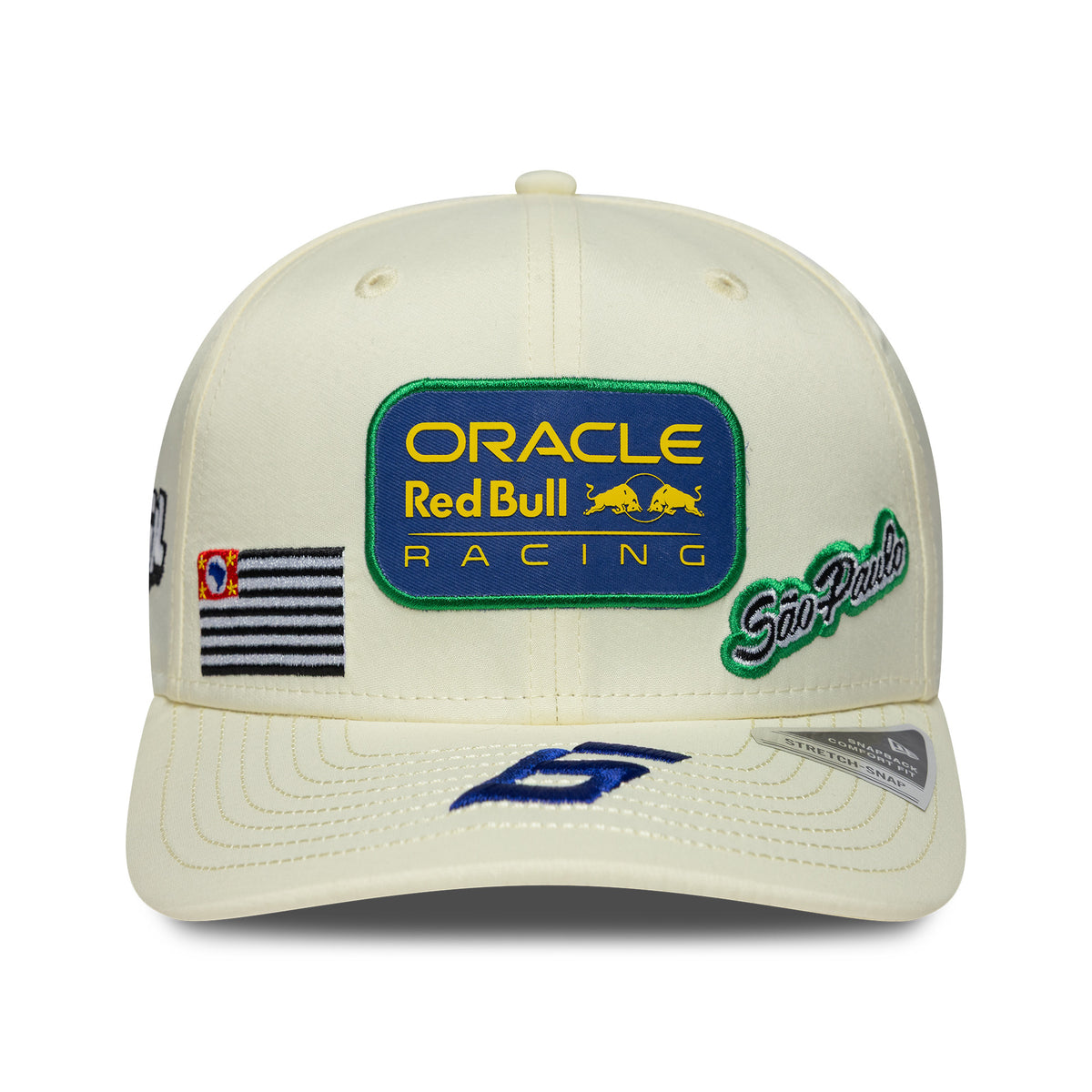 Red Bull Racing F1 2026  Isack Hadjar Brazil 9Seventy Cap Stretch Snap Adults - Chrome White
