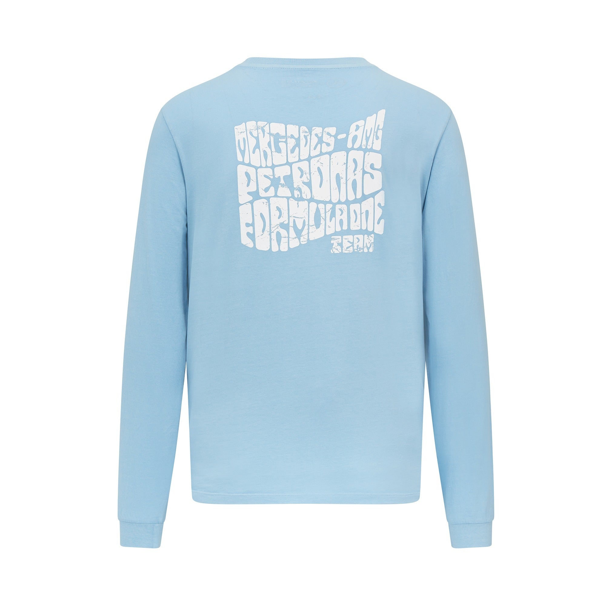 Mercedes AMG Petronas F1 LS Retro Tee Mens - Sky