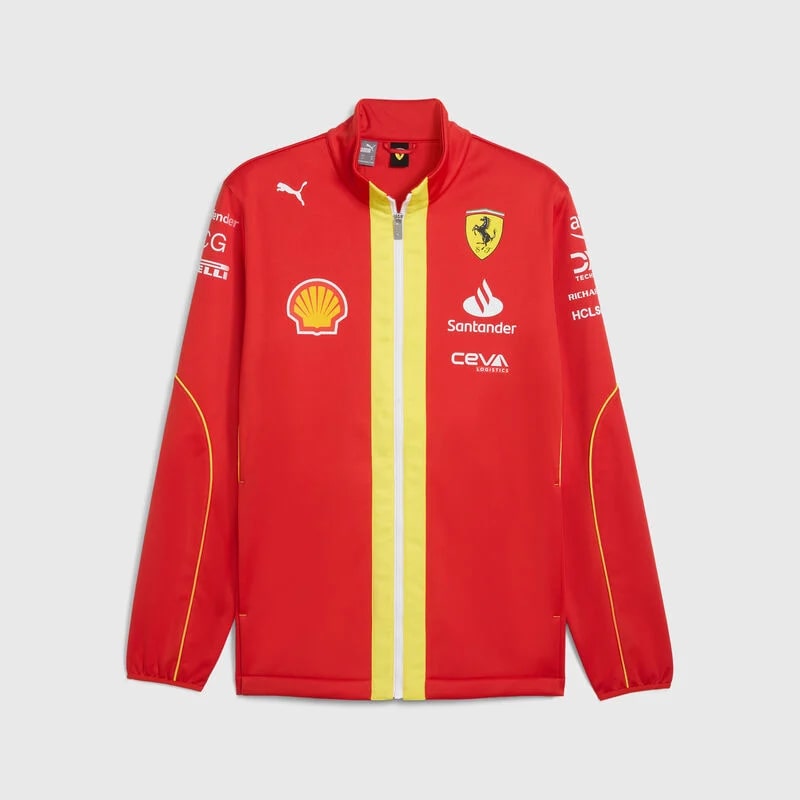 Scuderia Ferrari F1 Team 2024 Softshell Jacket Mens - Burnt Red