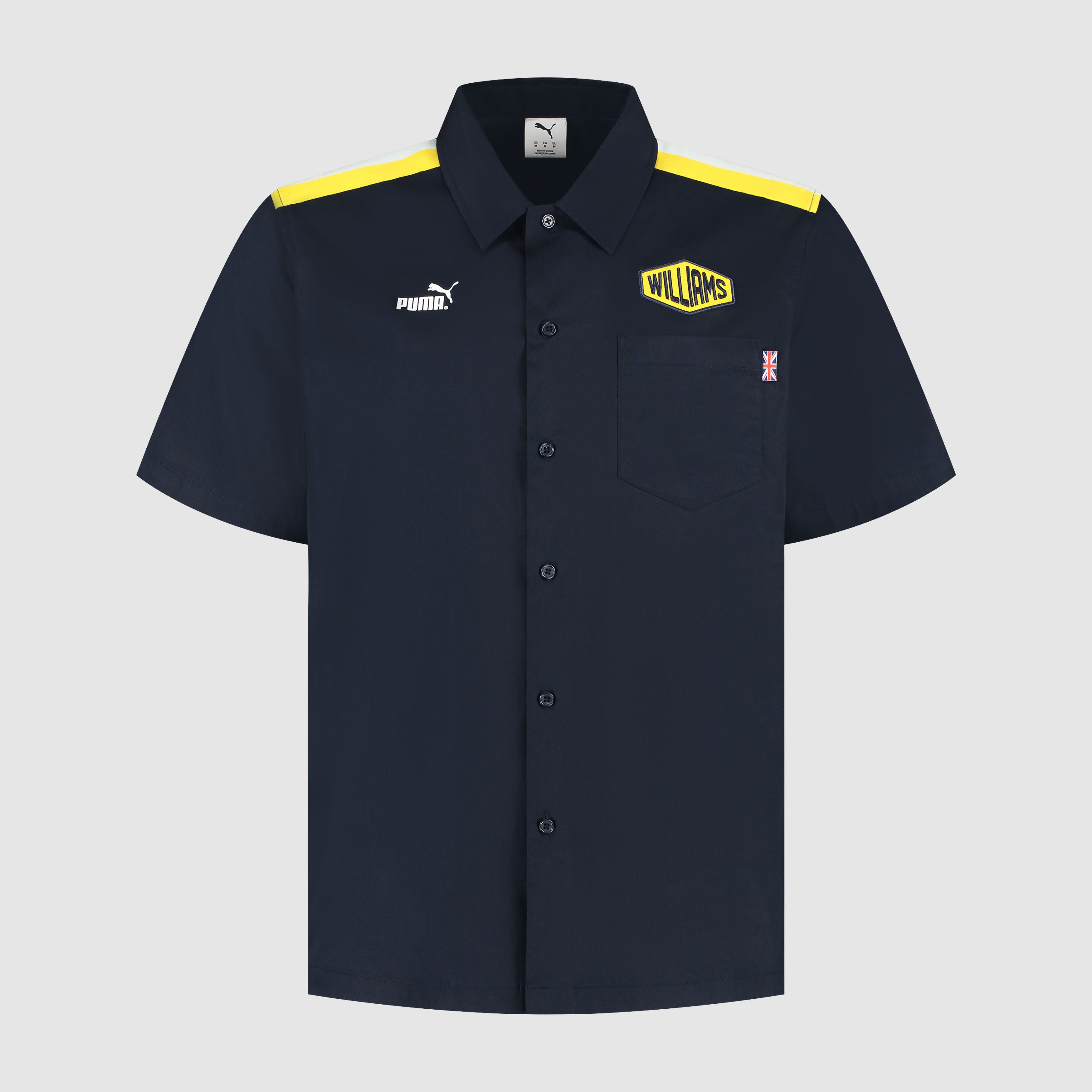 Williams Racing F1 2025 Silverstone GP Patches Special Edition Mechanic Shirt Mens - Night Sky