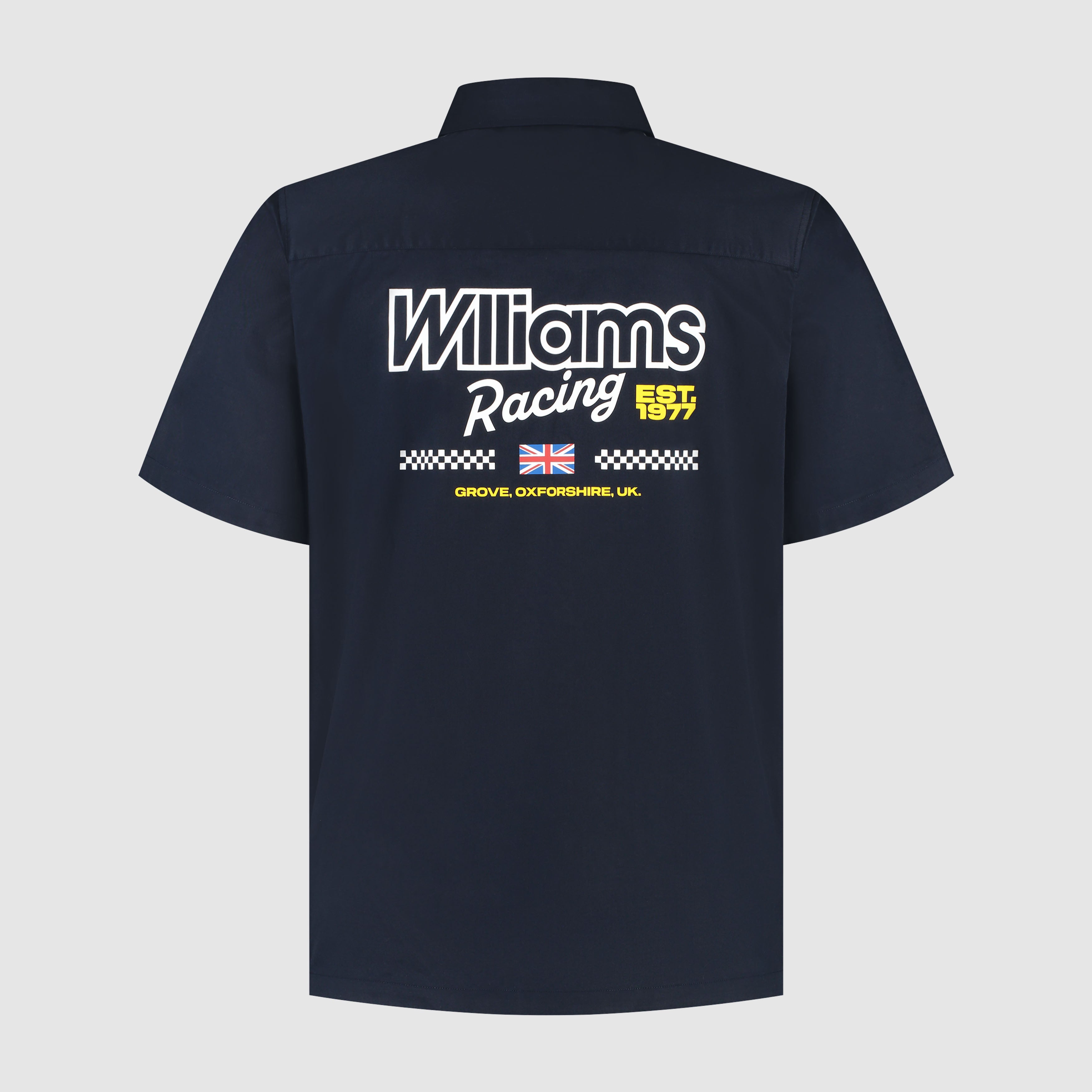 Williams Racing F1 2025 Silverstone GP Patches Special Edition Mechanic Shirt Mens - Night Sky