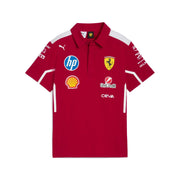 Scuderia Ferrari F1 Team 2025 Polo Mens - Dark Cherry