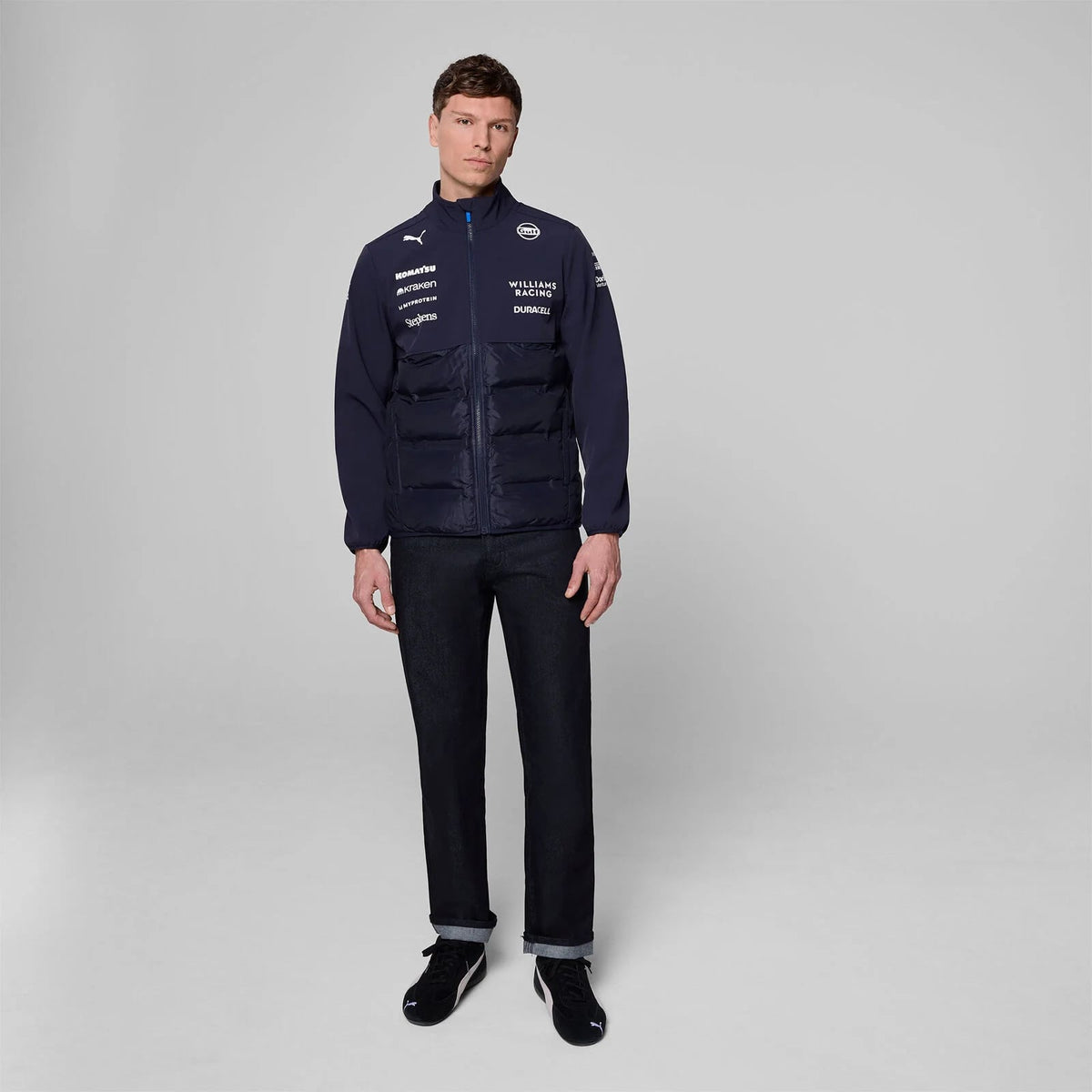 Williams Racing Pyjamas Williams Racing F1 Team 2025 Hybrid Jacket Mens - Navy | TheRaceWorks
