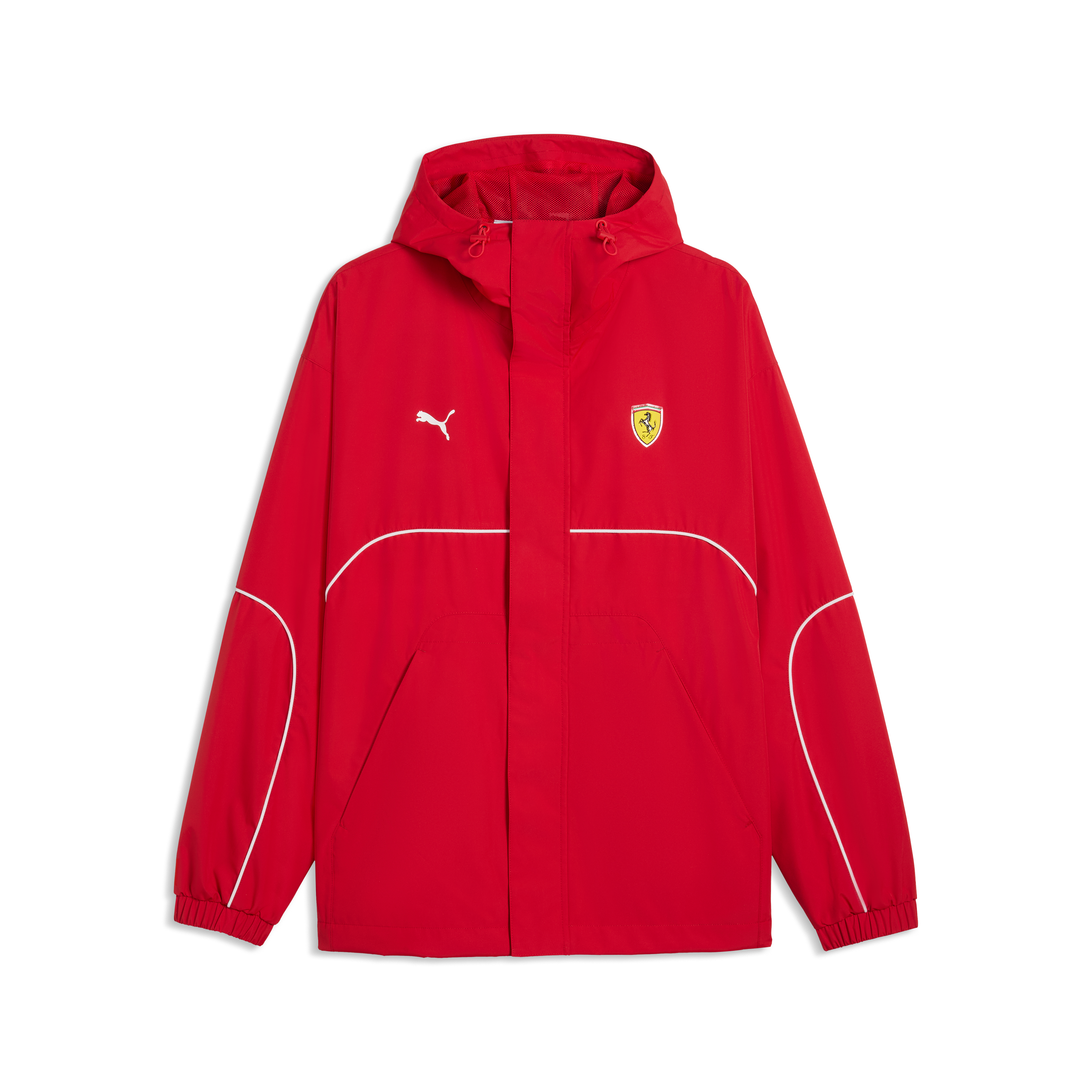 Scuderia Ferrari F1 Rain Jacket Mens - Rosso Corsa