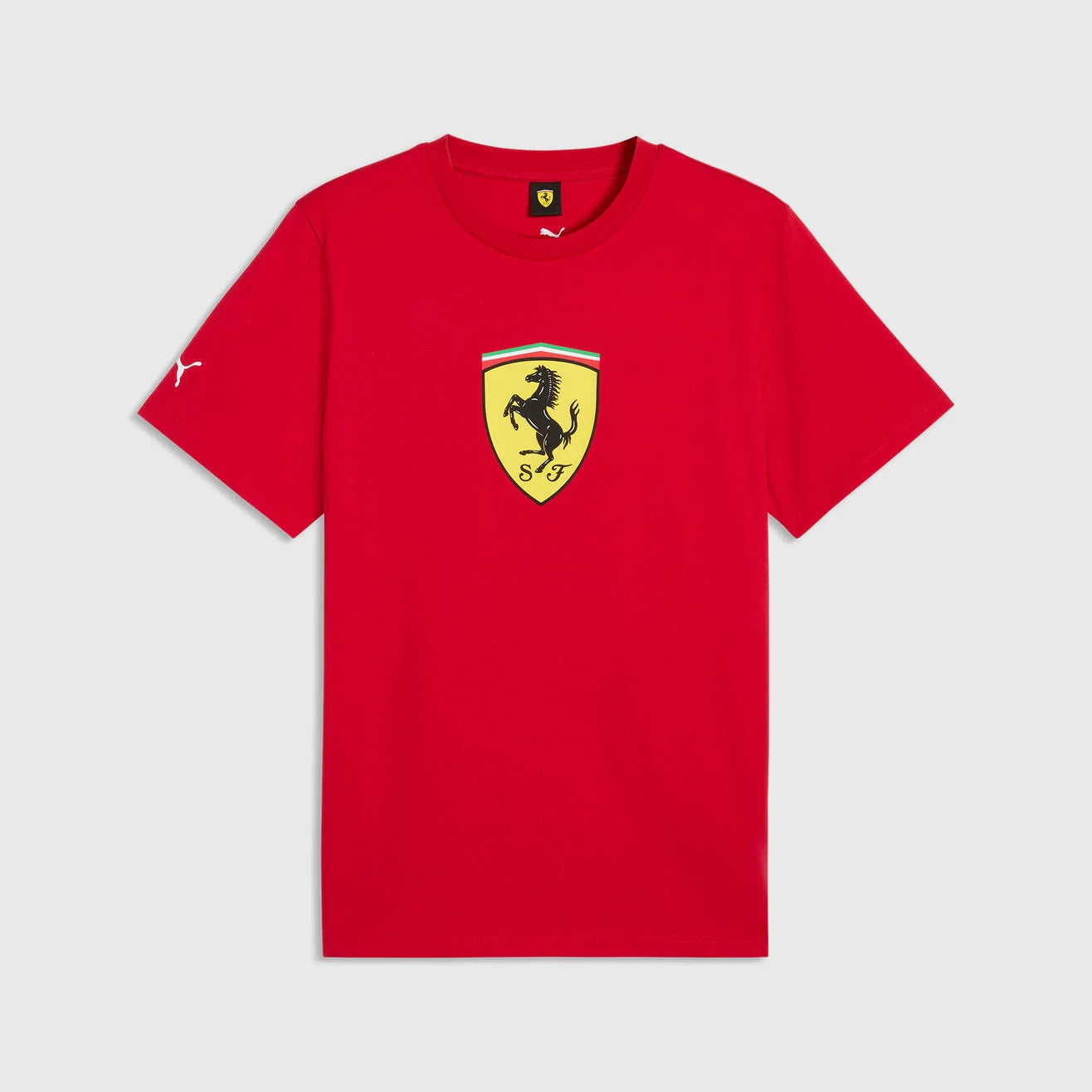 Scuderia Ferrari F1 Big Shield Tee Mens - Rosso Corsa