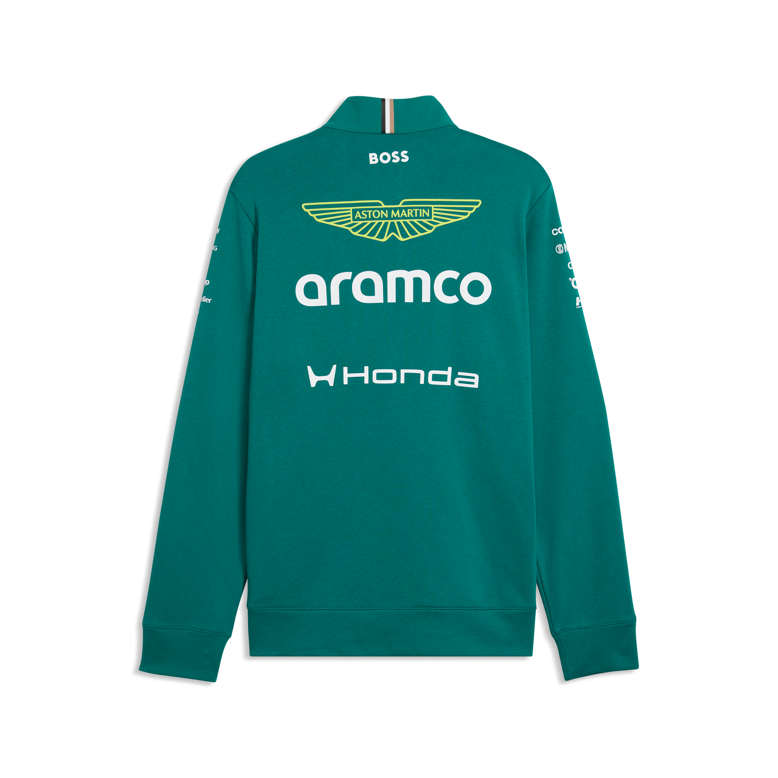 Aston Martin F1 Team 2026 Half Zip Sweat Mens - Green Lux