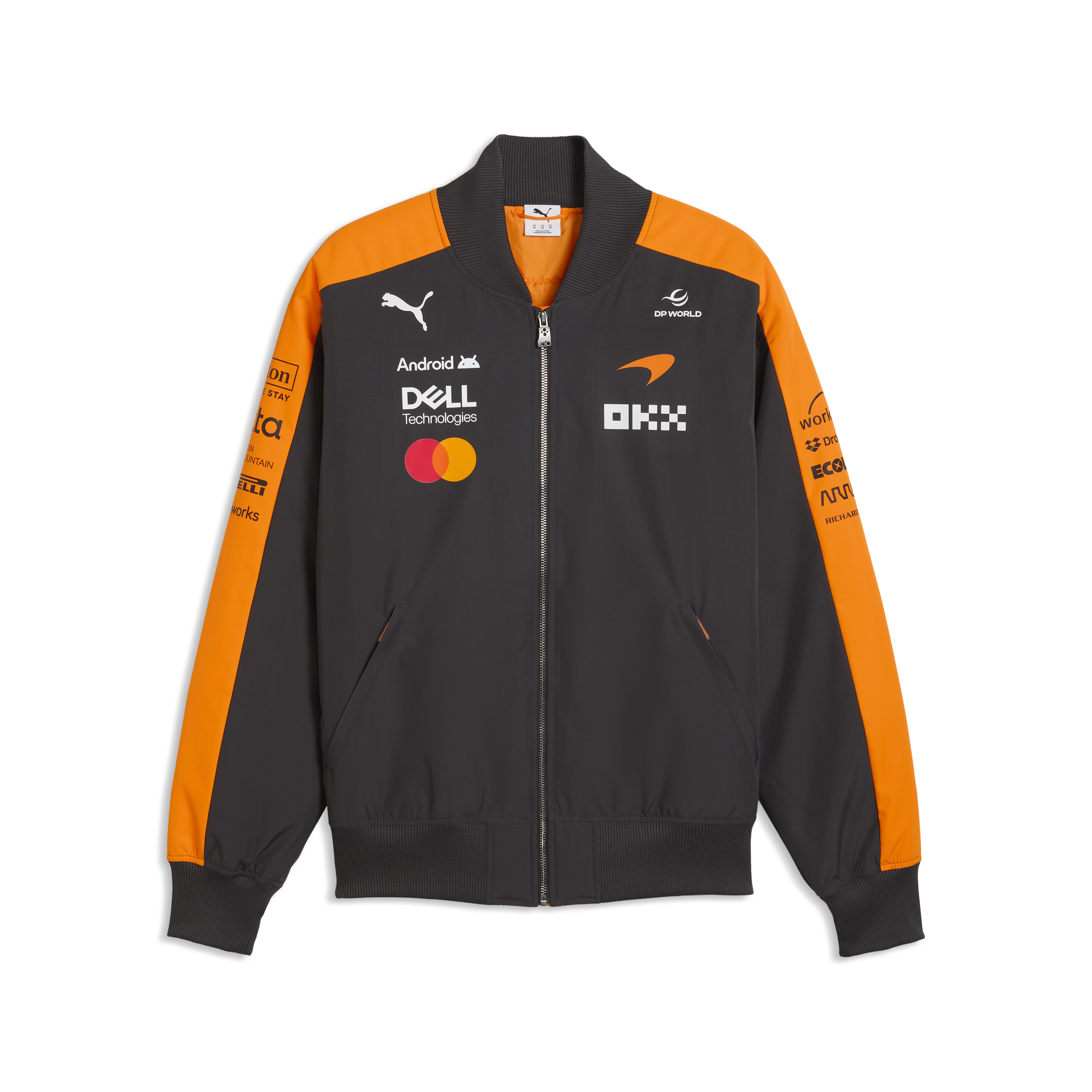 McLaren Racing F1 Team 2026 Bomber Jacket Mens - Papaya