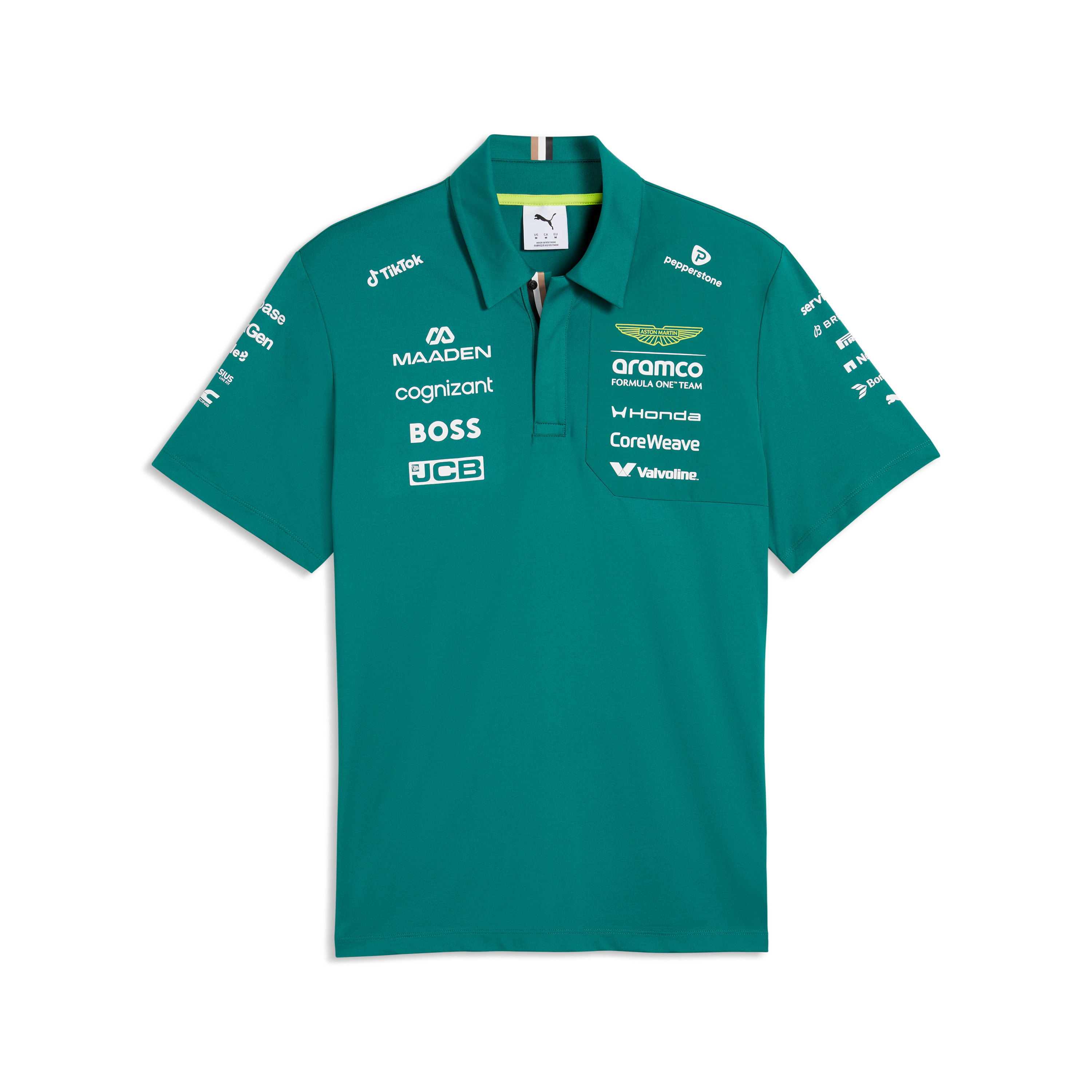 Aston Martin F1 Team 2026 Polo Mens - Green Lux