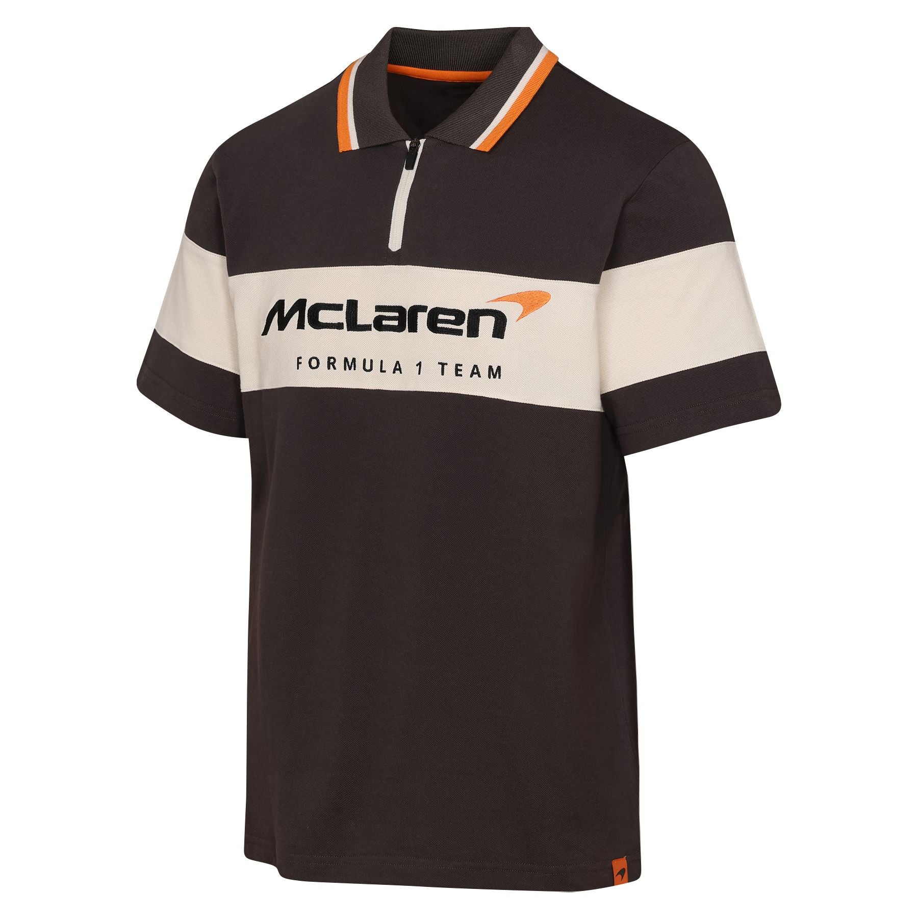 McLaren Racing F1 Full Tilt Short Sleeve Polo Mens - Grey