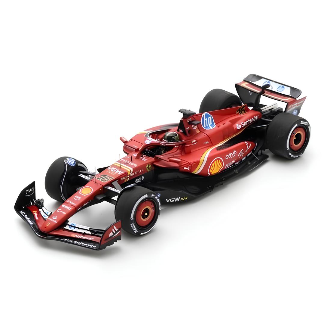 Looksmart Ferrari F1 SF-24 Charles Leclerc No.16 2024 Monza GP Winner Car Unisex - Red - 1:18 Scale