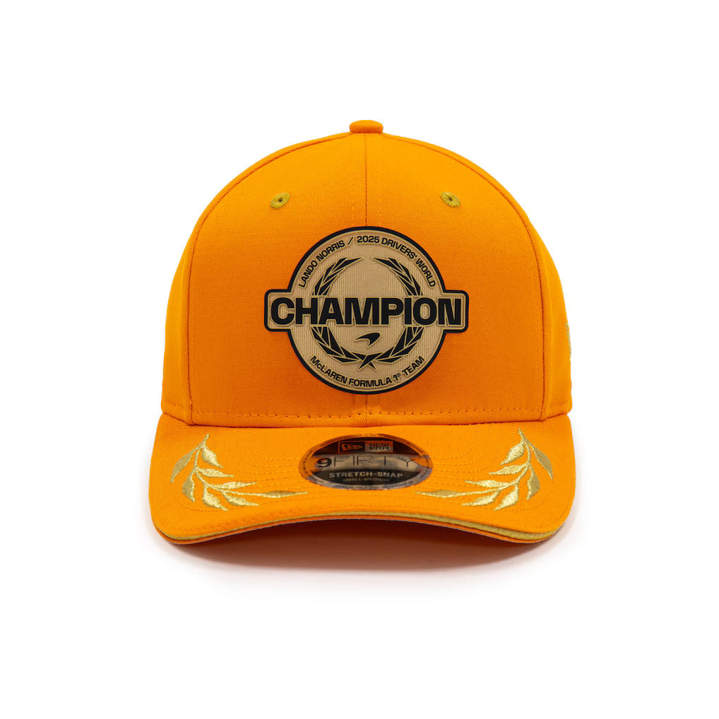 McLaren Racing F1 Lando Norris World Drivers Champion 9Fifty Cap Stretch Snap Adults - Papaya