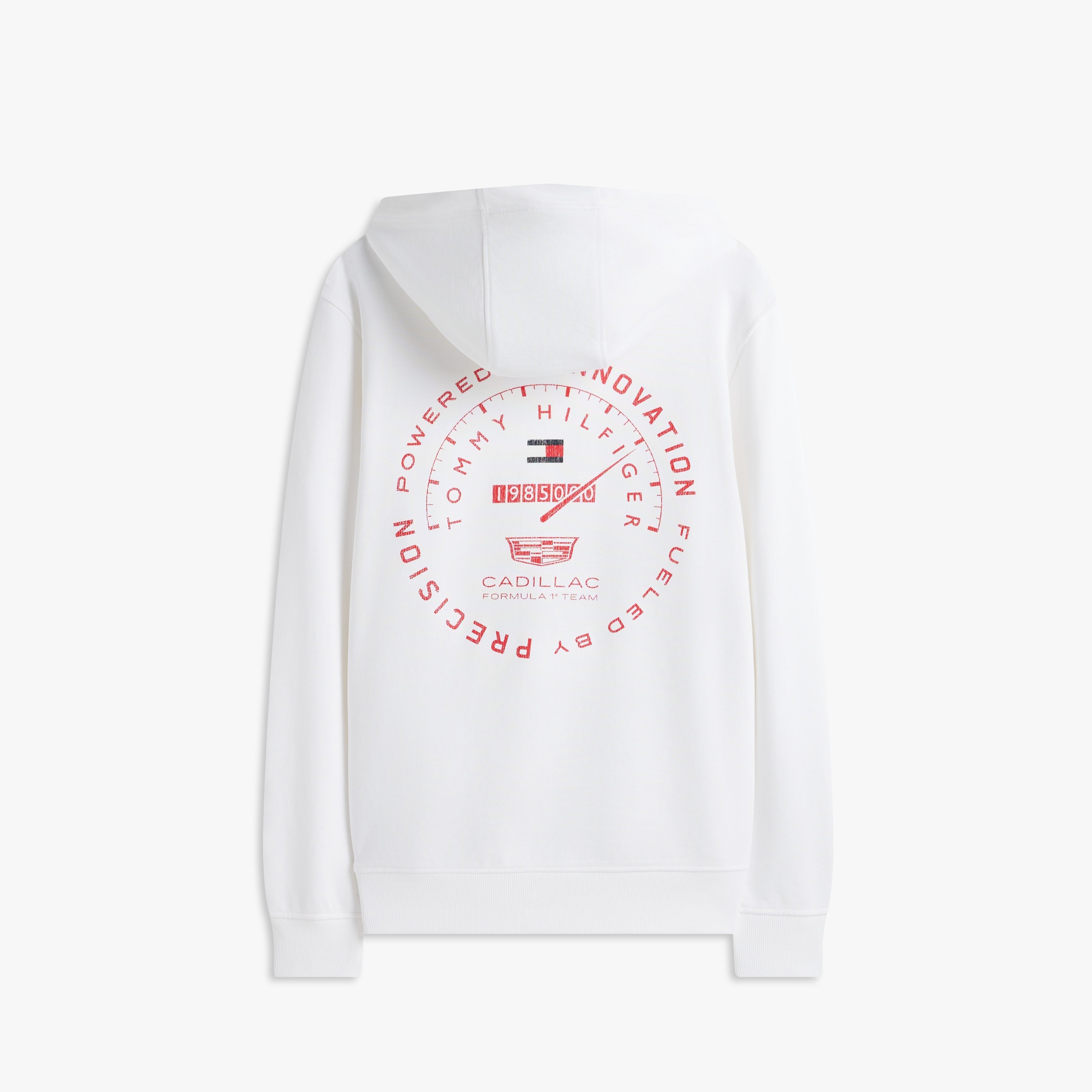 Cadillac F1 X Tommy Hilfiger Speedometer Hoodie Mens - White