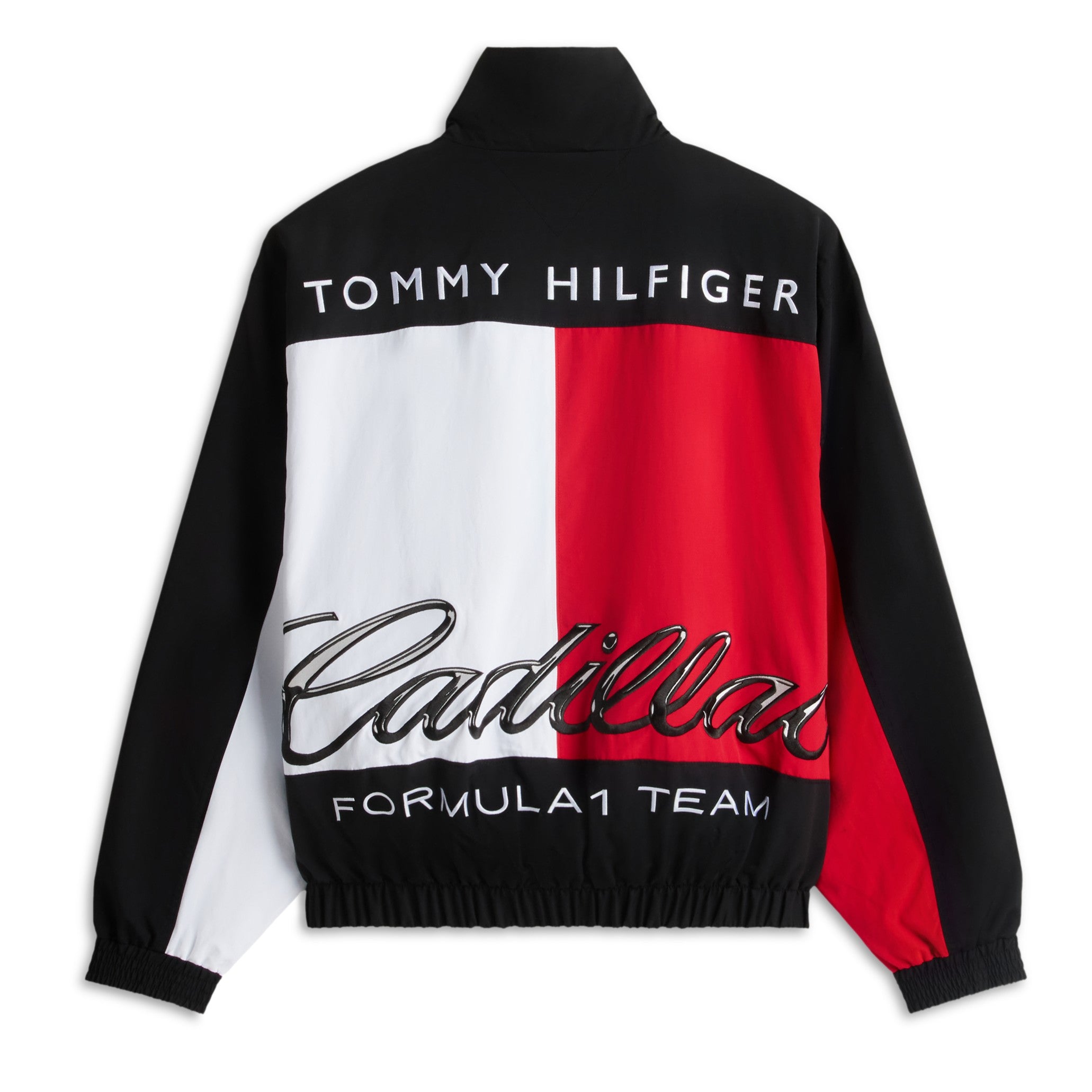 Cadillac F1 X Tommy Hilfiger Graphic Flag Jacket Mens - Black