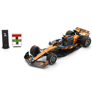 Spark McLaren Racing F1 Racing F1 MCL39 Oscar 2025 Chinese GP Winner Model Car With Podium Stand And Pit Board Unisex - Papaya - 1:43 Scale