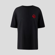 Haas F1 Monogram Linear Back Graphic T-Shirt Kids - Caviar