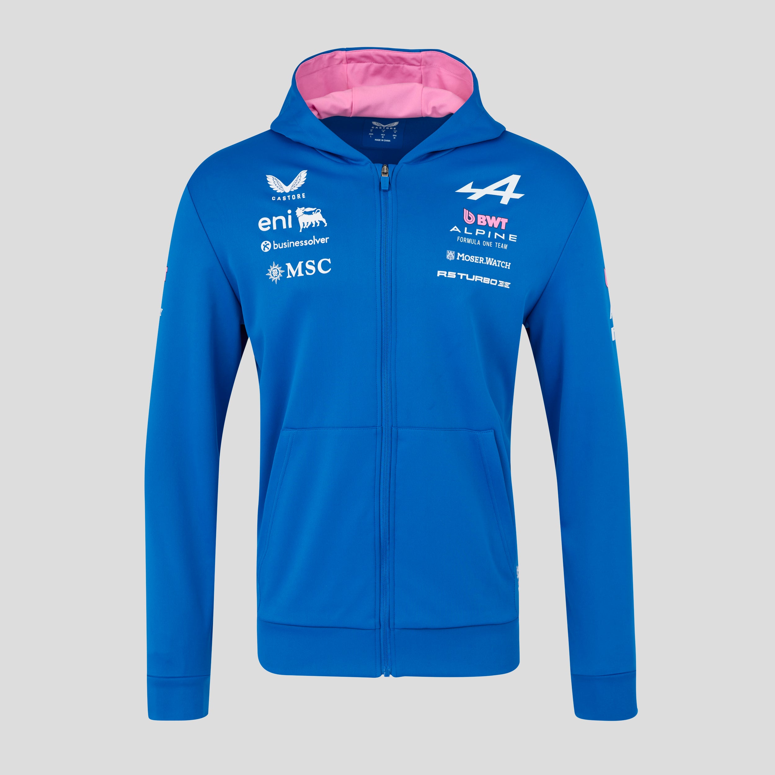 Alpine F1 Team 2026 Full Zip Hoodie Unisex - Lapis Blue
