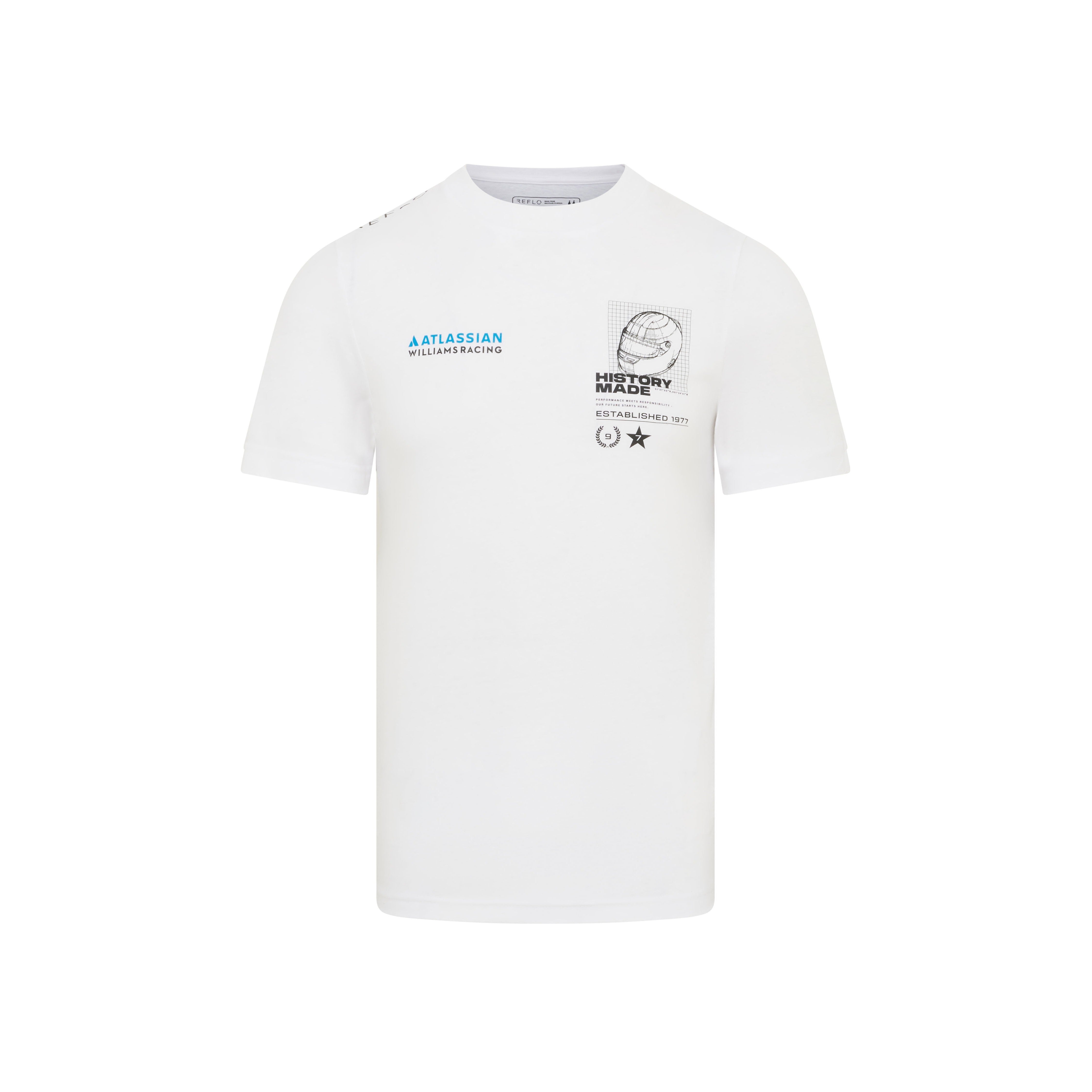 Williams Racing F1 X Reflo Helmet T-Shirt Unisex - White